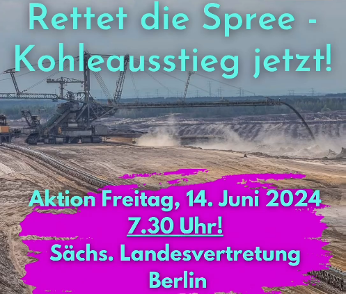 "Wasser-Gipfel"-Mahnwache am 14. Juni 2024
