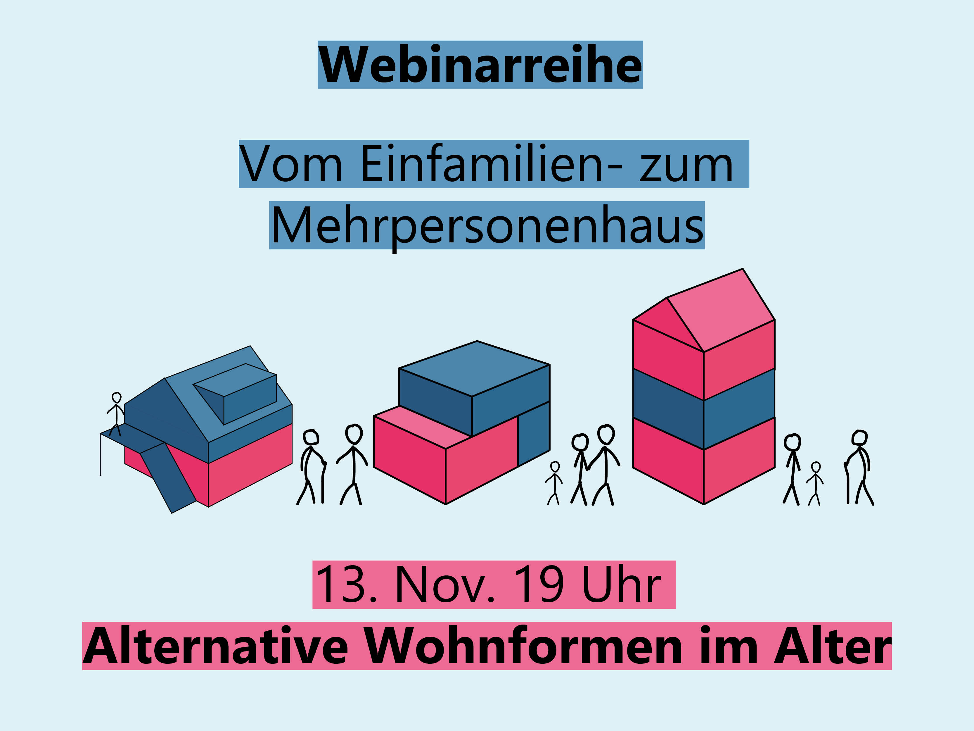 Plakat: Alternative Wohnformen im Alter